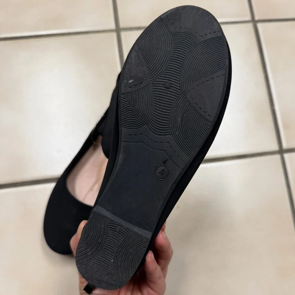 Lucky Top Girls Black Ballet Flats_5